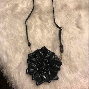 4/$$50$$PATENT LEATHER FLOWER CROSSBODY BAG